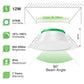 10 Pack 10W/12W/13W LED Recessed Downlight 3CCT Dimmable 90mm IP44 White Nickel Frame