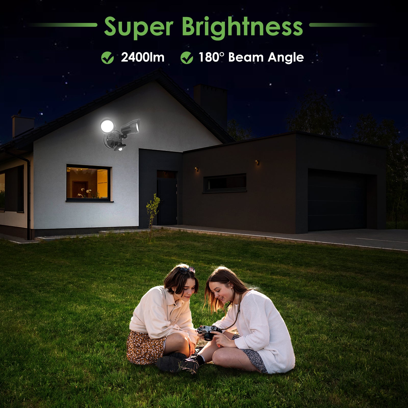 25W LED Outdoor Security Light with Motion Sensor 3CCT IP54