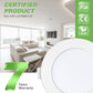 10W 12W 14W LED Downlights Tri-Color Changable Dimmable 70mm 90mm 120mm Cutout IP44,  White Chrome Frame, 10 PACK