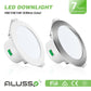 10W 12W 14W LED Downlights Tri-Color Changable Dimmable 70mm 90mm 120mm Cutout IP44,  White Chrome Frame, 10 PACK